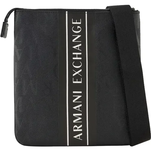 Schwarze Umhängetasche Stilvolles Minimalistisches Design - Armani Exchange - Modalova