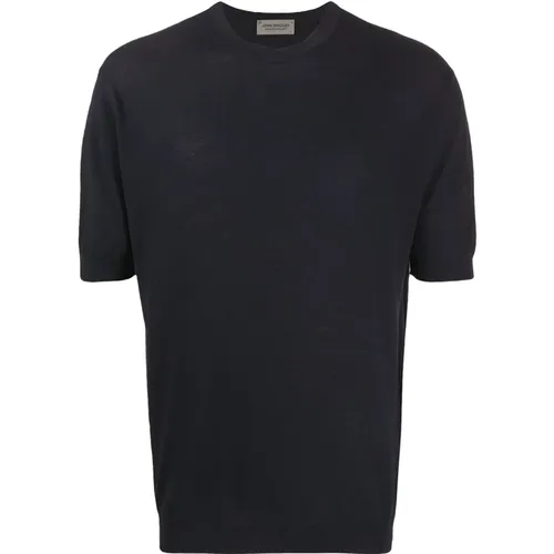 Blauer Strickpullover T-Shirts und Polos - John Smedley - Modalova