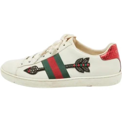 Pre-owned Leder sneakers - Gucci Vintage - Modalova