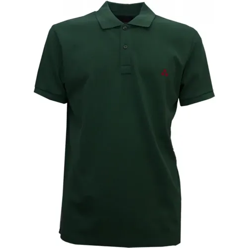 Grünes Baumwoll-Polo-Shirt Zeno 01 , Herren, Größe: 3XL - Peuterey - Modalova