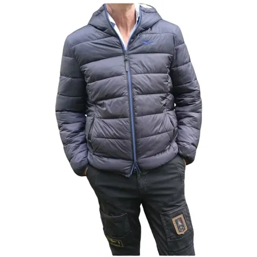 Reversible Hooded Down Jacket , male, Sizes: 2XL - aeronautica militare - Modalova