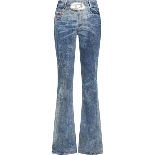 Denim Flared Leg Jeans , female, Sizes: W26 - Diesel - Modalova