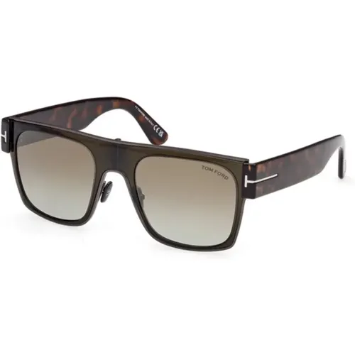 Braune Spiegel-Sonnenbrille Ft1073 - Tom Ford - Modalova