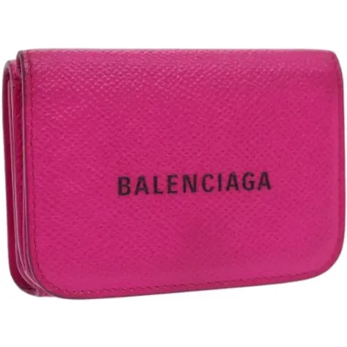 Pre-owned Leather wallets , female, Sizes: ONE SIZE - Balenciaga Vintage - Modalova