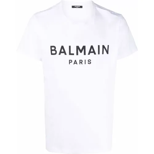 Print Logo T-Shirt , male, Sizes: S, 2XL, XL - Balmain - Modalova