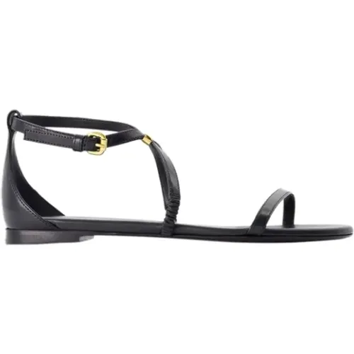 Leather sandals , female, Sizes: 5 UK, 3 UK, 6 UK, 2 UK, 4 UK, 8 UK - alexander mcqueen - Modalova