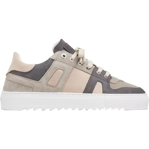 Taupe Bari Sneakers , male, Sizes: 6 UK - Mason Garments - Modalova