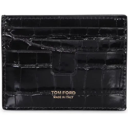 Luxuriöse Krokodilleder Brieftasche - Tom Ford - Modalova