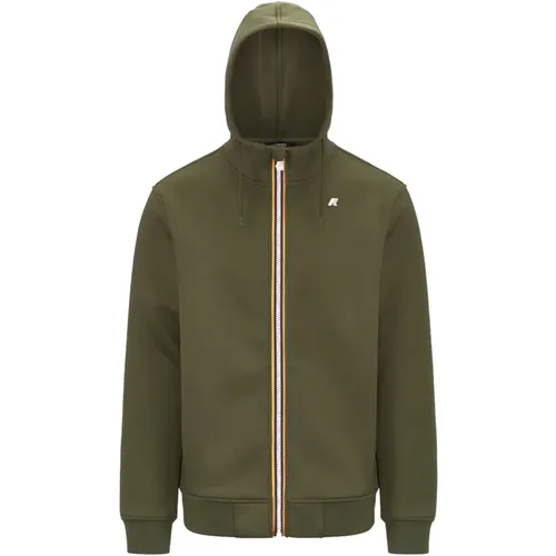 Stilvolles Hoodie für Outdoor-Abenteuer , Herren, Größe: S - K-way - Modalova