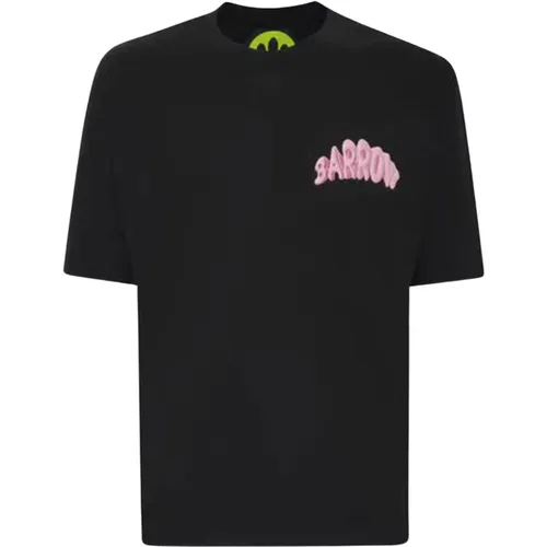 Schwarzes Jersey T-Shirt für Männer , Herren, Größe: XL - Barrow - Modalova