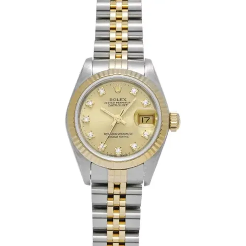 Pre-owned Gold watches , female, Sizes: ONE SIZE - Rolex Vintage - Modalova