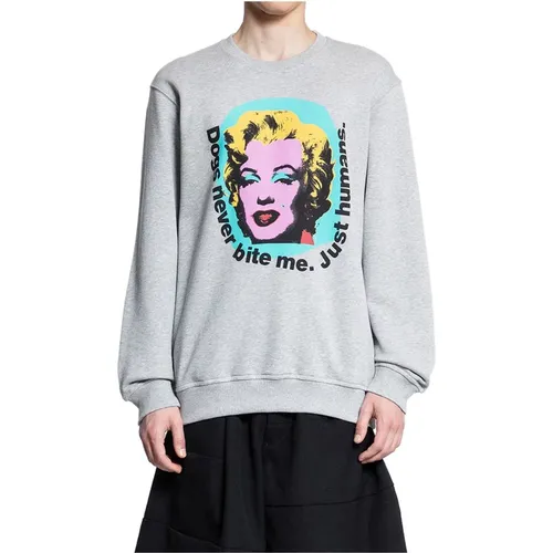 Graphic Print Crewneck Sweatshirt , male, Sizes: XL - Comme des Garçons - Modalova