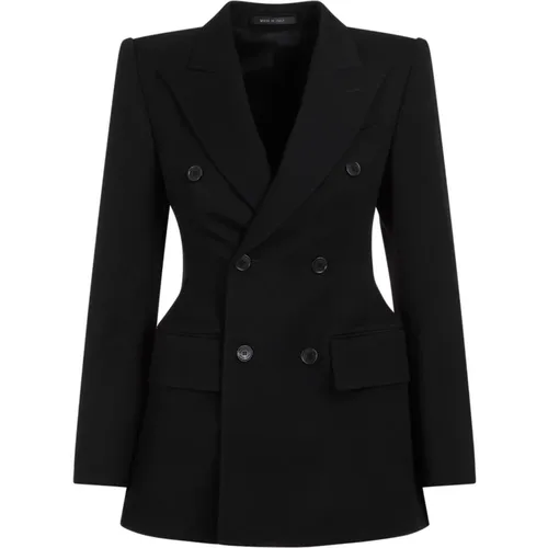 Wool Hourglass Jacket , female, Sizes: 2XS, XS - Balenciaga - Modalova