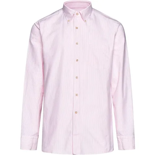 Striped Button-Down Oxford Shirts , male, Sizes: M - D4.0 - Modalova