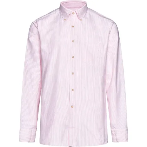 Striped Button-Down Oxford Shirts , male, Sizes: M, L, XL - D4.0 - Modalova