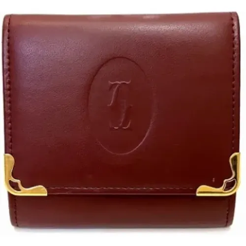 Pre-owned Leather wallets , female, Sizes: ONE SIZE - Cartier Vintage - Modalova