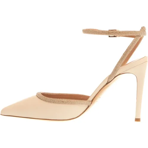 Ivory Nappa Slingback Sandals , female, Sizes: 3 1/2 UK, 4 UK, 5 1/2 UK, 6 UK, 7 UK - Ninalilou - Modalova