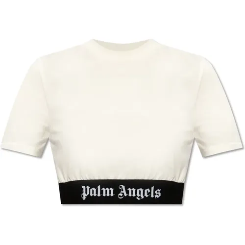 Cropped top , female, Sizes: M, S, XS - Palm Angels - Modalova