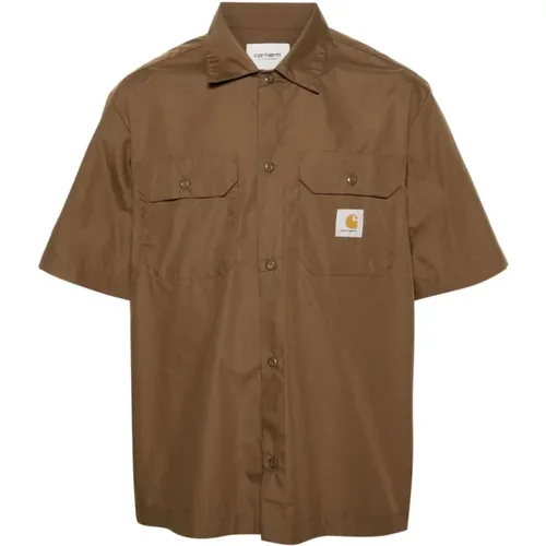 Craft Poplin Shirt with Chest Pockets , male, Sizes: M, L, S - Carhartt WIP - Modalova