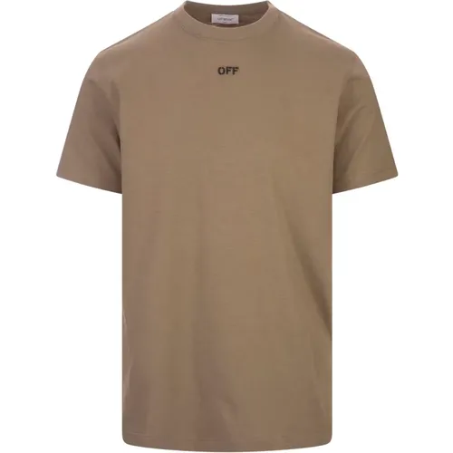 Cotton T-shirt with Arrows , male, Sizes: S, L, XL, M - Off White - Modalova