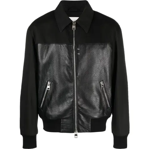 Panelled Zipped Bomber Jacket , male, Sizes: L, XL - alexander mcqueen - Modalova