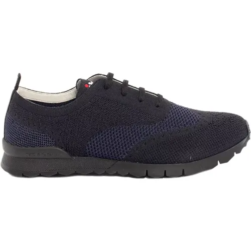 Navy Knit Sneakers , male, Sizes: 7 UK - Kiton - Modalova