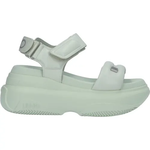 Pistachio Wedge Sandals , female, Sizes: 6 UK, 8 UK, 7 UK - Liu Jo - Modalova