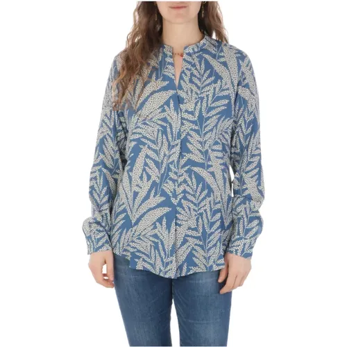Blue Cartoon Shirt , female, Sizes: XS, S, XL, M - Hartford - Modalova