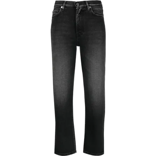 Schwarze Gerades Jeans Casual Stil , Damen, Größe: W26 - IRO - Modalova