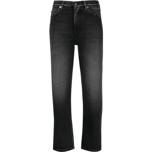 Schwarze Gerades Jeans Casual Stil , Damen, Größe: W29 - IRO - Modalova