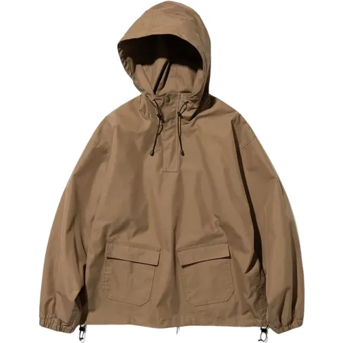 Brown Smock Anorak Jacket , male, Sizes: M - Uniform Bridge - Modalova