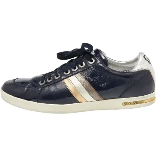 Pre-owned Leather sneakers , female, Sizes: 10 UK - Dolce & Gabbana Pre-owned - Modalova