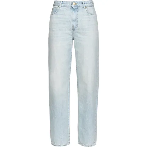 Vintage Denim Boyfriend Jeans , female, Sizes: W27, W26 - pinko - Modalova