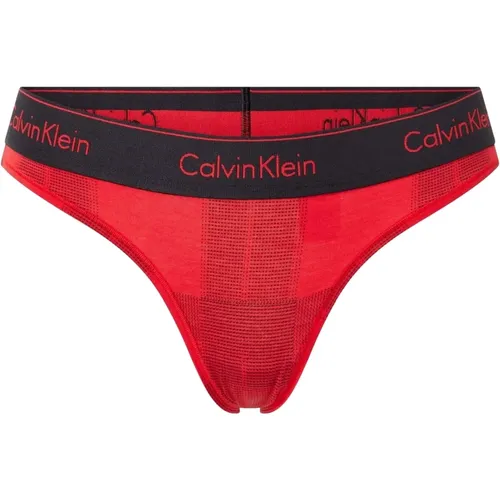 Thong Bikini Bottom , Damen, Größe: L - Calvin Klein - Modalova