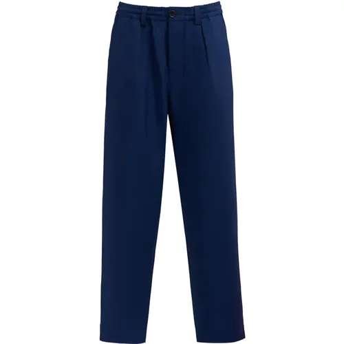 Tropical wool cropped trousers , Herren, Größe: M - Marni - Modalova