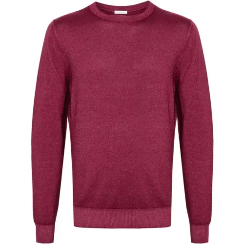 Bordeaux Fine Knit Sweater , male, Sizes: L, XL - Malo - Modalova