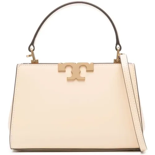 Brushed leather handbag with antique gold hardware , female, Sizes: ONE SIZE - TORY BURCH - Modalova