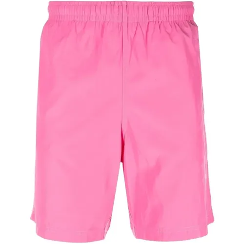 Rosa Logo-Print Badehose für Herren , Herren, Größe: S - alexander mcqueen - Modalova