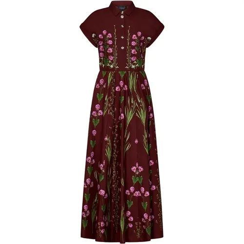 Women's Clothing Dress Brown Ss24 , female, Sizes: M, S - Giambattista Valli - Modalova