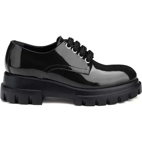 Lace-Up Formal Business Shoes , female, Sizes: 4 UK, 8 UK, 7 UK, 5 UK - AGL - Modalova