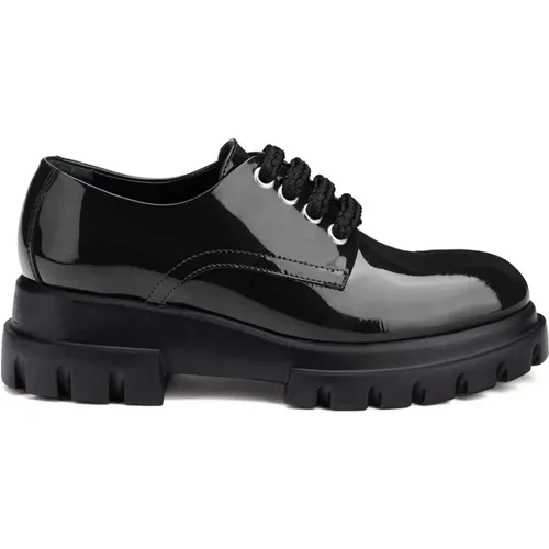 Lace-Up Formal Business Shoes , female, Sizes: 4 UK, 8 UK, 7 UK, 5 UK, 6 UK - AGL - Modalova