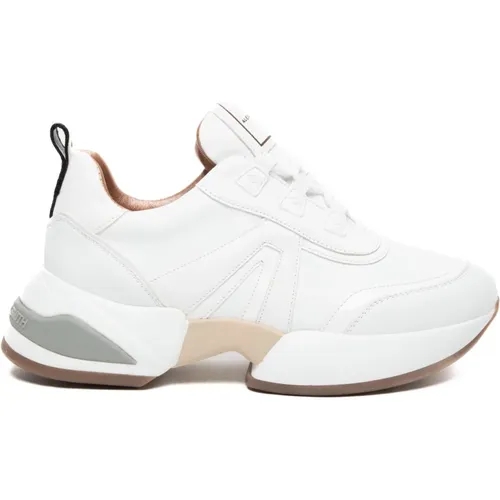 Weiße Schnür-Cotton-Sneakers , Damen, Größe: 40 EU - Alexander Smith - Modalova