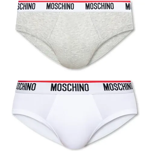 Marken-Slips 2er-Pack , Herren, Größe: S - Moschino - Modalova