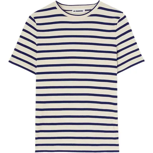 Striped Cotton T-shirts and Polos , female, Sizes: 2XL - Jil Sander - Modalova