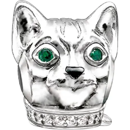 Katze Perle Grün Silber Perlen - Thomas Sabo - Modalova