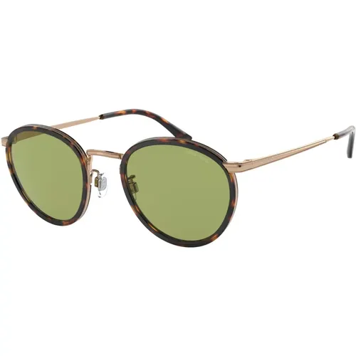 Havana/Green Sunglasses AR 101M , male, Sizes: 50 MM - Giorgio Armani - Modalova