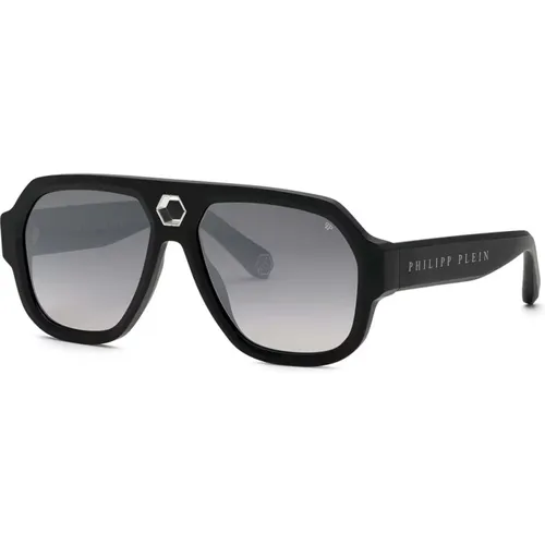 Starlight Sunglasses Grey Gradient Lenses , unisex, Sizes: 58 MM - Philipp Plein - Modalova