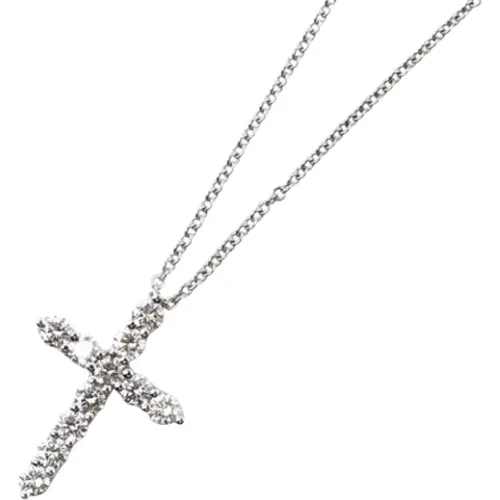 Pre-owned White Gold necklaces , female, Sizes: ONE SIZE - Tiffany & Co. Pre-owned - Modalova