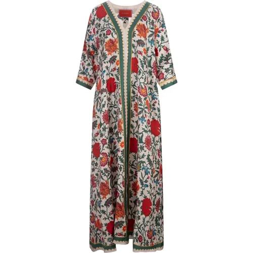 Multicolour Muumuu Silk Dress , female, Sizes: S, M - La DoubleJ - Modalova