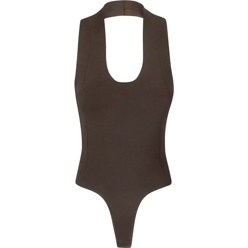 V-neck Stretch Bodysuit , female, Sizes: M - Khaite - Modalova